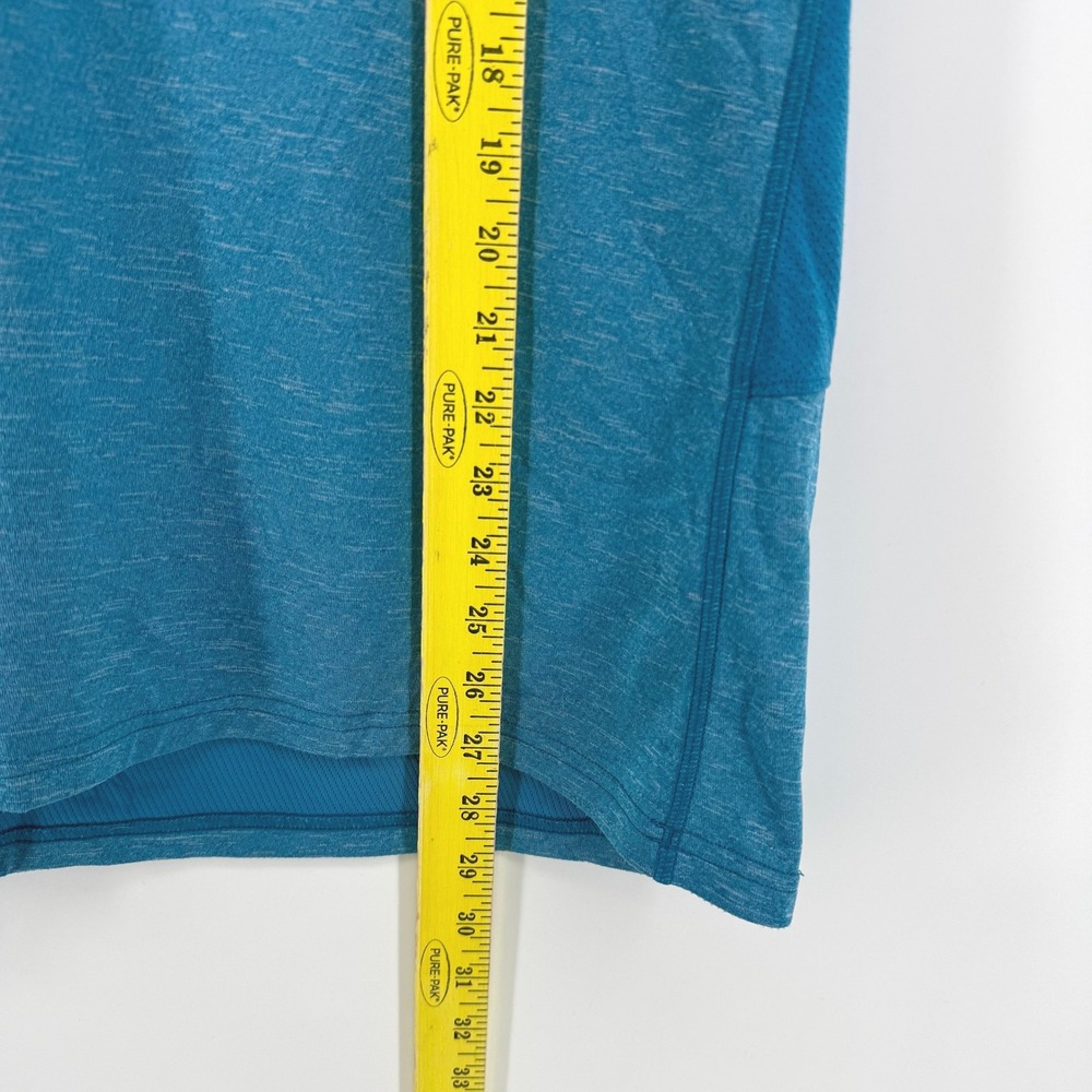 Marmot Wallace Polo Golf Shirt XL Blue Teal Heather Short Sleeve Hiking Outdoor - Picture 5 of 6